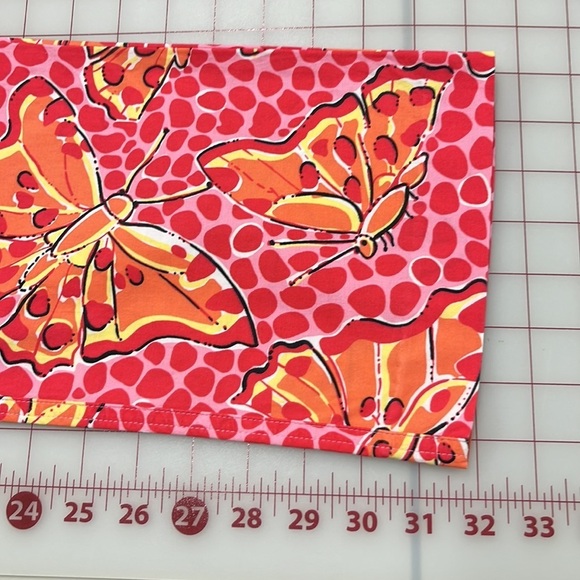 LILLY PULITZER Vintage "Cha Cha" Butterfly Print Cotton Resort/Beachy Capri SZ 0 - Picture 13 of 13